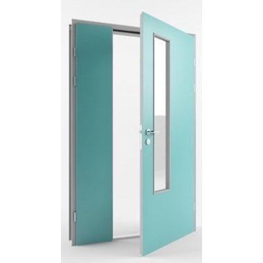 картинка Палатные двери двустворчатые MED 003 от магазина Двери-пром